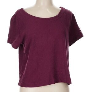 GAP Women's Burgundy Crop Top